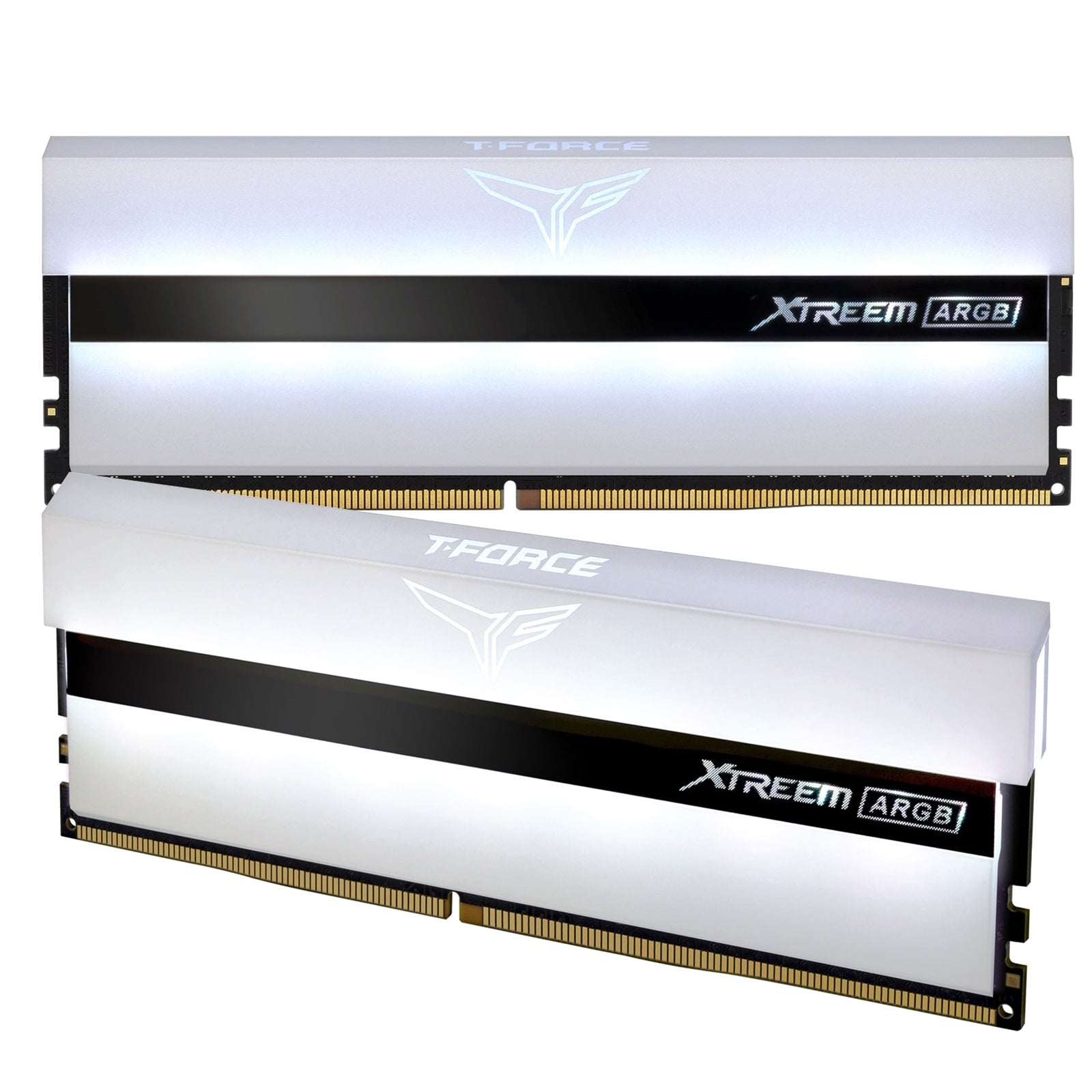 Team T-Force XTREEM ARGB 32GB White Heatsink with ARGB LEDs (2 x 16GB) DDR4 3600MHz DIMM System Memory Team T-Force XTREEM ARGB 32GB White Heatsink with ARGB LEDs (2 x 16GB) DDR4 3600MHz DIMM System Memory